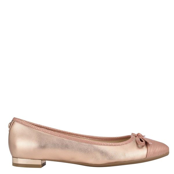 Nine West Olly 9x9 Rose Gold Ballet Flats | South Africa 96P67-6S23